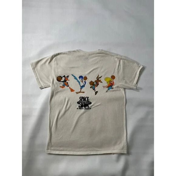Space Jam A New Legacy Mens Size M Graphic T Shirt Bugs Bunny Marvin Martian - Picture 7 of 8
